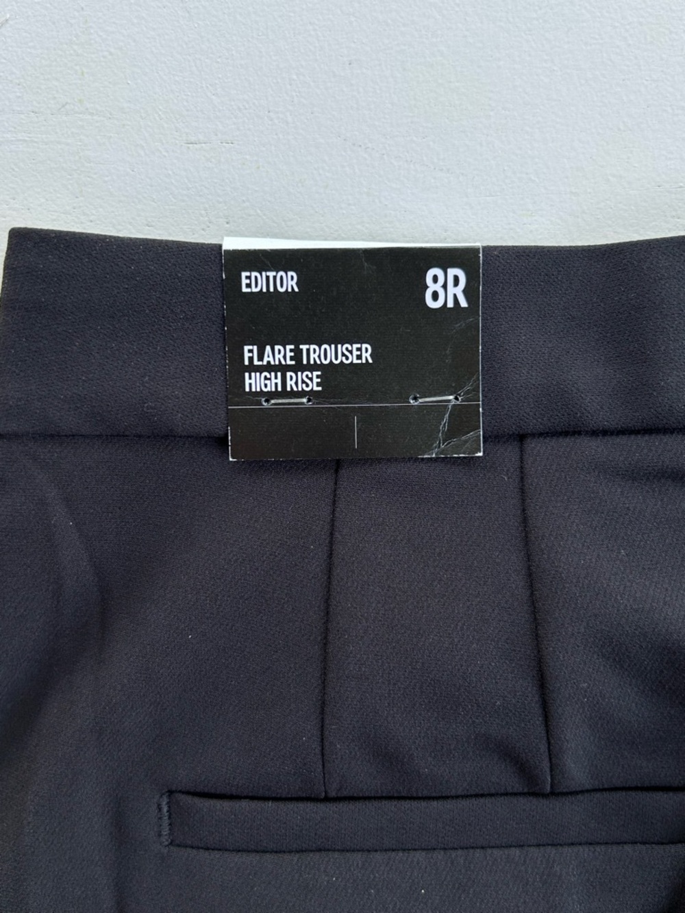 Express Editor Flare Trouser High Rise Wide Leg Dress Pants Black Women’s Size 8 - Picture 13 of 16
